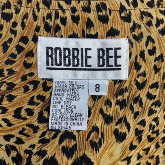 Vintage Robbie Bee Leopard Print Wrap Dress - Picture 12 of 14